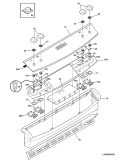 BACKGUARD Diagram and Parts List for CGLES389FS1  Frigidaire Range