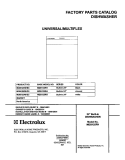 COVER Diagram and Parts List for MDB125RHD3  Uni Dishwasher
