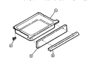STORAGE DRAWER Diagram and Parts List for REGS37BFL2  Frigidaire Wall Oven