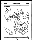 MOTOR, BLOWER AND CABINET PARTS Diagram and Parts List for MLXE62RBD0  Frigidaire Washer Dryer Combo