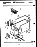 CABINET PARTS Diagram and Parts List for FC168JTW3  Frigidaire Freezer