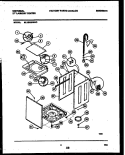 CABINET PARTS Diagram and Parts List for MLXE42RBWD0  Kelvinator Washer Dryer Combo