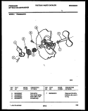 CAM Diagram and Parts List for DW6500AWW1  Frigidaire Dishwasher