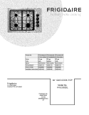 COVER Diagram and Parts List for FFGC3025LWB  Frigidaire Cooktop