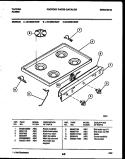 COOKTOP PARTS Diagram and Parts List for 30-2239-00-07  Tappan Range