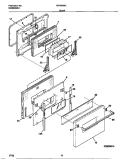 Part Location Diagram of 318009102 Frigidaire PANEL-OVEN DOOR