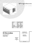 COVER Diagram and Parts List for FAS257Q2A4  Frigidaire Air Conditioner