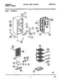 COMBINED Diagram and Parts List for MFU07M3AW1  Frigidaire Freezer