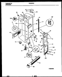 CABINET PARTS Diagram and Parts List for FRS22WNAD1  Frigidaire Refrigerator