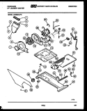 MOTOR, BLOWER AND CABINET PARTS Diagram and Parts List for LCE852LL0  Frigidaire Washer Dryer Combo
