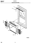 WINDOW MOUNTING PARTS Diagram and Parts List for GAC086Y7A2  Gibson Air Conditioner