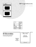 COVER Diagram and Parts List for GLEB30T8DQA  Frigidaire Wall Oven