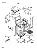 BODY Diagram and Parts List for FGB500CESB  Frigidaire Wall Oven