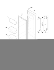 Refrigerator Door Diagram and Parts List for FFSS2314QE5A  Frigidaire Refrigerator