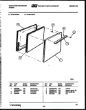 DOOR PARTS Diagram and Parts List for KF201HDW7  Frigidaire Range