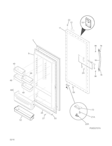 Part Location Diagram of 297382800 Frigidaire PANEL