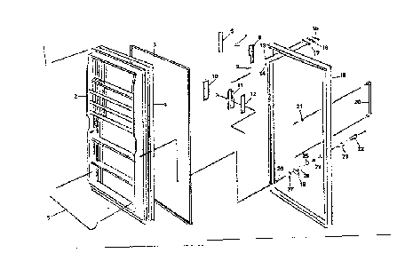 Part Location Diagram of 6873-1 Frigidaire Cover