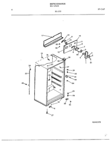 Electrical Equipment Page 3 Diagram and Parts List for 95-1522  Frigidaire Refrigerator