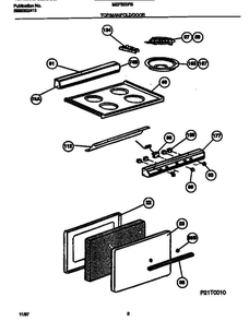 Frigidaire Mef500pbdb 1 Diagram and Parts List for MEF500PBDB V1 Frigidaire Range