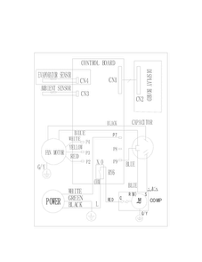 Wiring Diagram Diagram and Parts List for 25370101017  Kenmore Air Conditioner