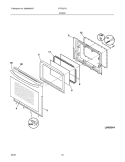 DOOR Diagram and Parts List for FGF337GUB  Frigidaire Range