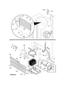 System Diagram and Parts List for GCBM18FQWA  Gibson Freezer