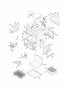 Upper Oven Diagram and Parts List for 79048873900  Kenmore Wall Oven