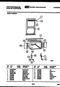 CABINET AND INSTALLATION PARTS Diagram and Parts List for AS182P2K1  Frigidaire Air Conditioner
