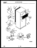 SYSTEM AND AUTOMATIC DEFROST PARTS Diagram and Parts List for WRT19NZBW0  Frigidaire Refrigerator