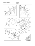 CONTROLS Diagram and Parts List for FLSC238DS9  Frigidaire Refrigerator