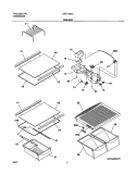 SHELVES Diagram and Parts List for GRT17G4AW0  Gibson Refrigerator