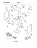 BODY Diagram and Parts List for FGF326ASF  Frigidaire Range