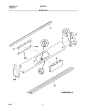 BACKGUARD Diagram and Parts List for GLCS376ASB  Frigidaire Range