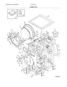 Part Location Diagram of 5304505140 Frigidaire PANEL