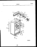 CABINET PARTS Diagram and Parts List for ATN130WK2  Frigidaire Refrigerator