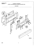 BACKGUARD Diagram and Parts List for FEF365BGWD  Frigidaire Range