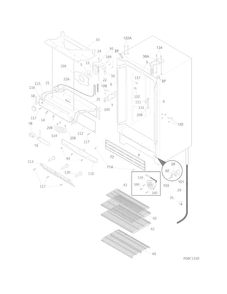 Part Location Diagram of 297421403 Frigidaire COVER