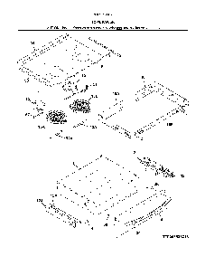Top/drawer Diagram and Parts List for 79042533317  Kenmore Range