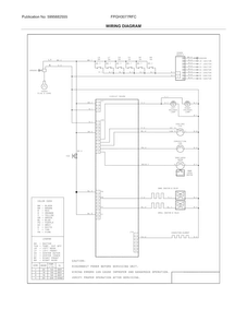 Wiring Diagram Diagram and Parts List for FPGH3077RFC  Frigidaire Range