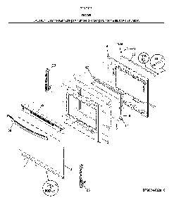 Door Diagram and Parts List for 79074432810  Kenmore Range