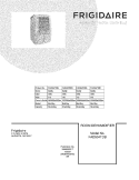 COVER Diagram and Parts List for FAD504TDB5  Frigidaire Dehumidifier
