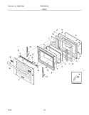 DOOR Diagram and Parts List for EI30GS55JSA  Electrolux Range