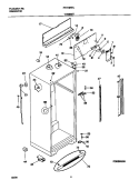 CABINET Diagram and Parts List for FRT18NRJD0  Frigidaire Refrigerator