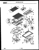 SHELVES AND SUPPORTS Diagram and Parts List for MRT19TNBD0  Uni Refrigerator