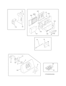 Controls Diagram and Parts List for EI26SS30JS6A  Electrolux Refrigerator