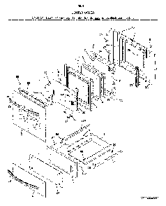 Door/drawer Diagram and Parts List for 790403412810  Kenmore Wall Oven