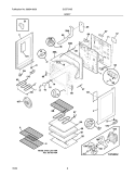BODY Diagram and Parts List for GLEF379DCB  Frigidaire Range