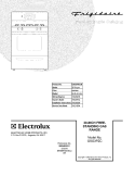 COVER Diagram and Parts List for GSG3PZCCB  Frigidaire Range