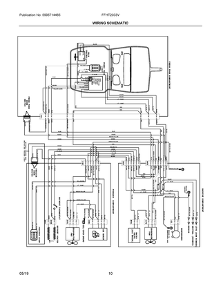 Wiring Schematic Diagram and Parts List for FFHT2033VS0  Frigidaire Refrigerator