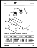 BROILER PARTS Diagram and Parts List for 31-2538-00-02  Tappan Range